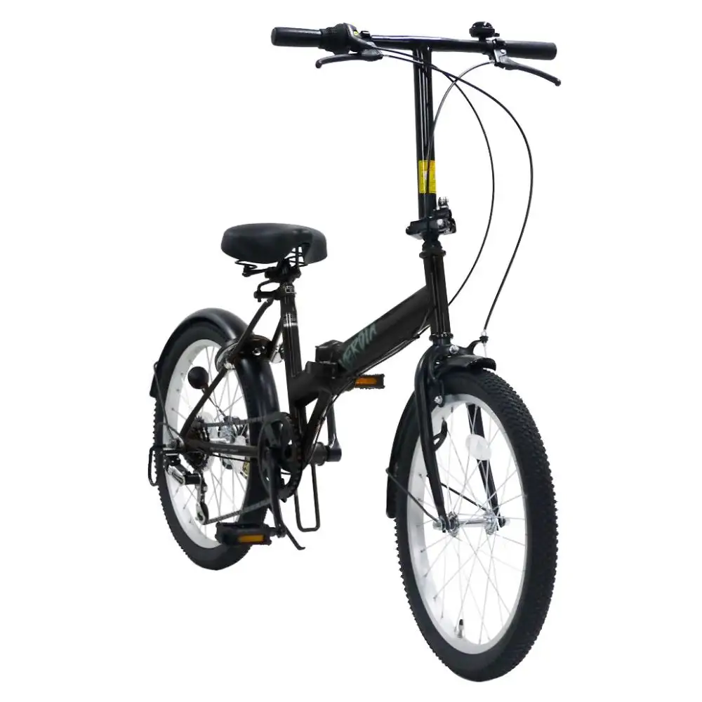 VERDIA 20インチ Black 送料無料 全国配送離島含│自転車 完成品 組み立て不要 折りたたみ自転車 武田産業