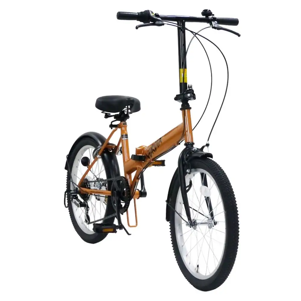 VERDIA 20インチ Orange 送料無料 全国配送離島含│自転車 完成品 組み立て不要 折りたたみ自転車 武田産業