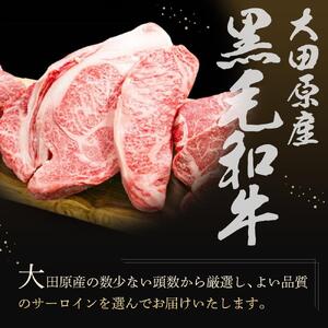 大田原産 黒毛和牛 サーロイン ステーキ　約300g×3枚
