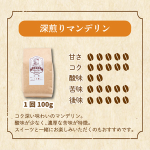 コーヒー 定期便 200g × 6回【 粉 】 (坊っちゃん珈琲深煎りマンデリン･坊っちゃん珈琲中煎り道後物語) 自家焙煎 コーヒー 坊っちゃん珈琲 新鮮 愛媛県 松山市【CK015_ground】