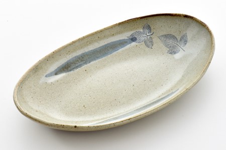 焼物 皿 真葉手 楕円鉢 大 1枚 焼物