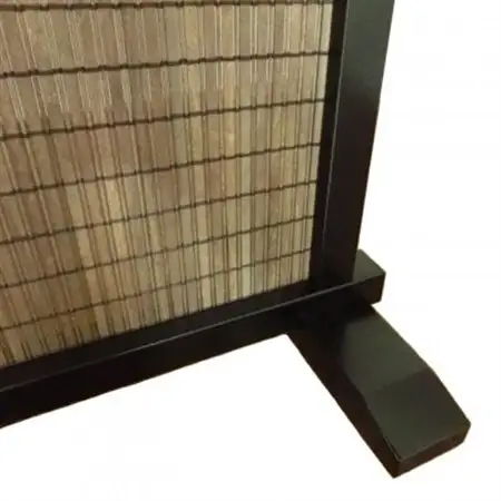 土肥家具工芸の衝立 木簾91.5x112タイプ ブラックxダークブラウン 天然木無垢材の間仕切り家具_雑貨・日用品  家具・インテリア _【1481694】