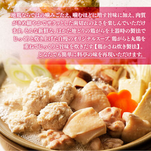 水炊き はかた地どり 美人 コラーゲン付 2～3人前 セット 水炊き [um40azp010033]