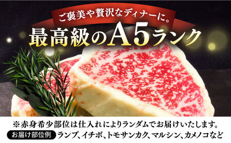 【全2回定期便】【30日間バター熟成】壱岐牛 A5ランク 希少部位 赤身ステーキ 200g×2枚（雌）部位おまかせ 《壱岐市》【KRAZY MEAT】 ステーキ 赤身 希少部位 牛肉 肉[JER091] 九州