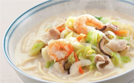 【具材付き】長崎ちゃんぽん・皿うどん揚麺　各2人前 ＜みろく屋＞[QBP008]