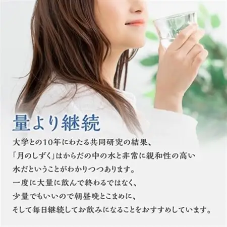 ミネラルウォーター　月のしずく500ml×24本入_水 温泉水 天然水 ペットボトル 飲料水 備蓄品 まとめ買い 防災 人気 送料無料_【1223875】