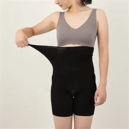 シルク腹巻きパンツ インナー スパッツ ブラック_装飾品・工芸品  服飾小物 _【1264699】