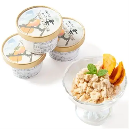 高野の知恵かむろ柿　プレミアムアイスクリーム80ml×4個_菓子・スイーツ アイス・ジェラート  _【配送不可地域：離島】【1490424】