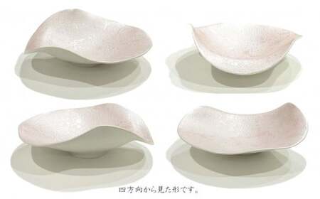 有田焼 泡化粧ピンクパール カービー鉢 2個セット 24to3【西富陶磁器】 吉右エ門窯 食器 器 うつわ 鉢 中鉢 ボウル 泡 パール きらきら ピンク 華やか 35000円 A35-342