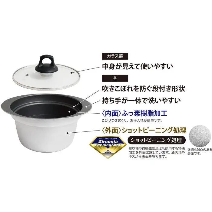 銀シャリ釜 3合炊き