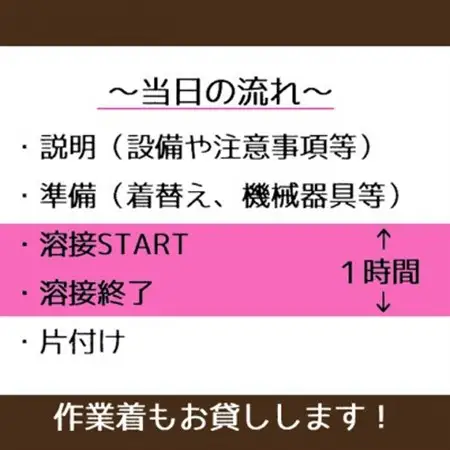 【1時間】溶接レンタルスペース利用券_旅行券・チケット  体験チケット _【1480530】