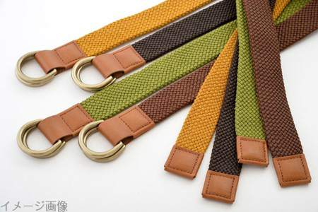 組紐ベルト CLVER ダブルD 30mm 焦げ茶 【 ベルト 】