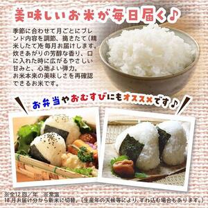 【定期便】5kg×12ヶ月　五ツ星お米マイスター特選米（鳥取県産）