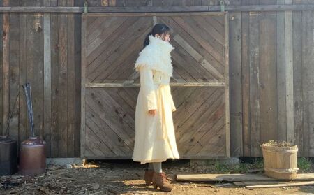 もじゃケープ【北海道美深】 ファッション小物 織物 