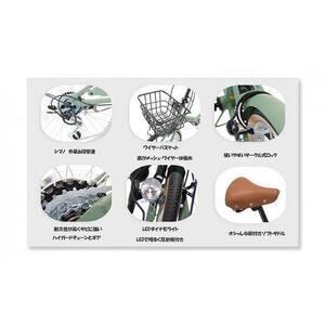 ヱビス自転車　折りたたみ 自転車 ゴールデンロッキー206 シマノ製 外装6段変速 20インチ 完成品【マットオリーブ】