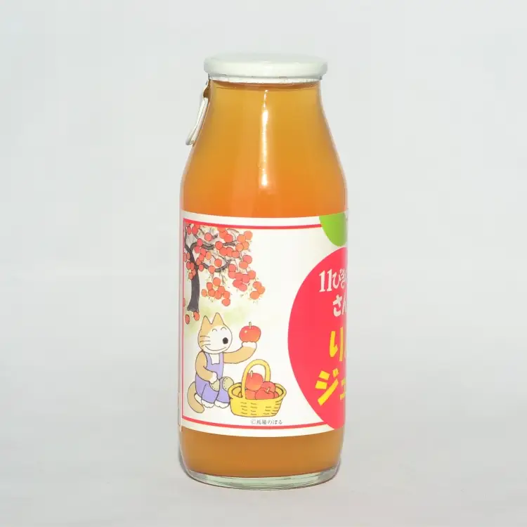 青森県産りんごジュース 【 11ぴきのねこ ラベル 】 180ml×10本 りんごジュース