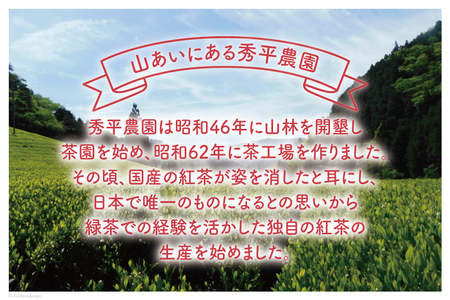 紅茶 四万十紅茶 ティーバッグ 2.5g × 12個入り × 3袋 [秀平農園 高知県 津野町 26am0001]
