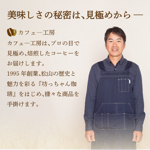 コーヒー 定期便 200g × 6回 【 粉 】 (坊っちゃん珈琲中煎り道後物語) 自家焙煎 コーヒー 坊っちゃん珈琲 新鮮 愛媛県 松山市【CK019_ground】