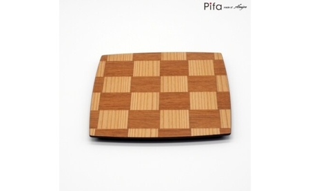 皿 Pifa スクエア プレート 15cm セット （直接食器） お皿 木皿 ウッドプレート 角皿 正方形 木 木製 日本製 四角い 食器 お盆 トレー キッチン 日用品 工芸品 秋田県 秋田 能代市