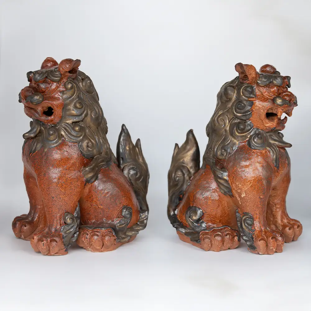 【南風窯】陶芸品　シーサー　大　沖縄