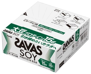 ザバス ソイプロテインバー ビターチョコ味 60個 プロテインバー