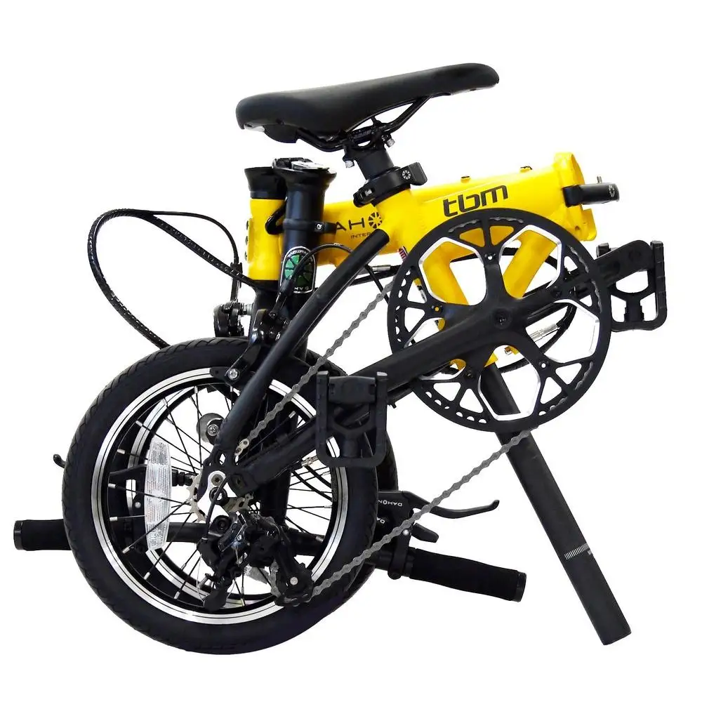 DAHON tbm Chrome Yellow 送料無料 全国配送離島含│自転車 完成品 組み立て不要 折りたたみ自転車 武田産業