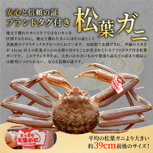 OM-26　ブランドタグ付 高級生松葉ガニ（特大約1kgを1枚）