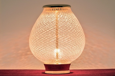 【SUWAプレミアム認定商品】Tesseluce　テッセルーチェ 《受注生産》／テーブルランプ テーブル照明 スタンドライト LED 照明 ランプ ライト 間接照明 インテリア 吹き ガラス 造形 硝子 卓上 おしゃれ 光学 ガラス工芸 アート 美術 工芸品 SUWAプレミアム商品【89-01】