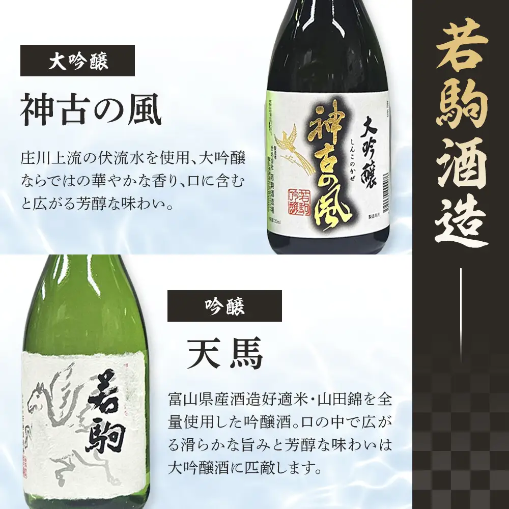 南砺市 地元酒蔵3社の日本酒厳選6本セット