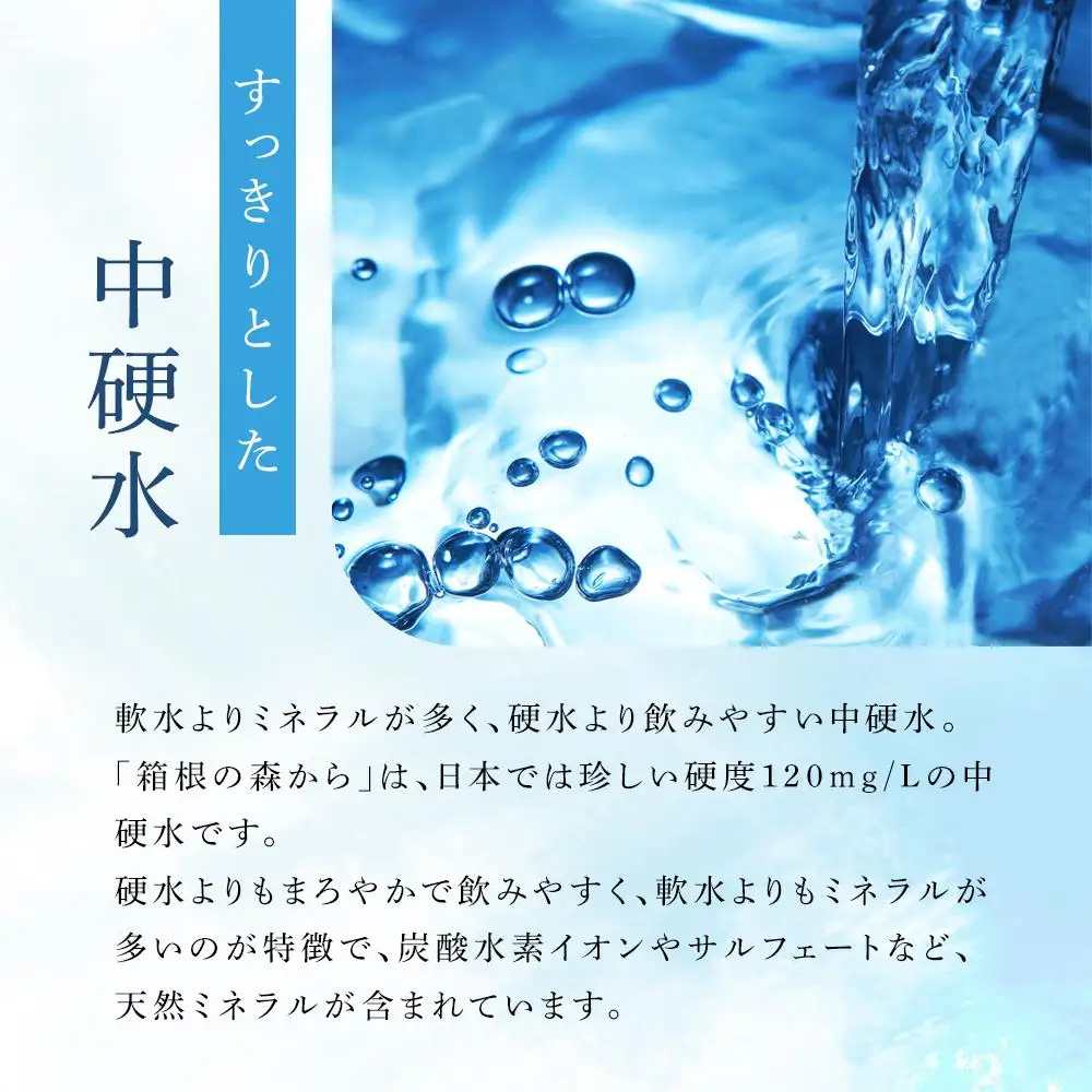 ナチュラルミネラルウォーター　箱根の森から　500ml×24本［ミネラル］