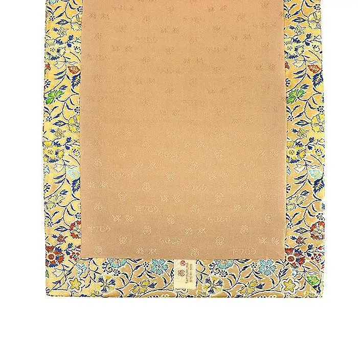 【龍村美術織物】仕立て名古屋帯　早雲寺文台裂（銀）