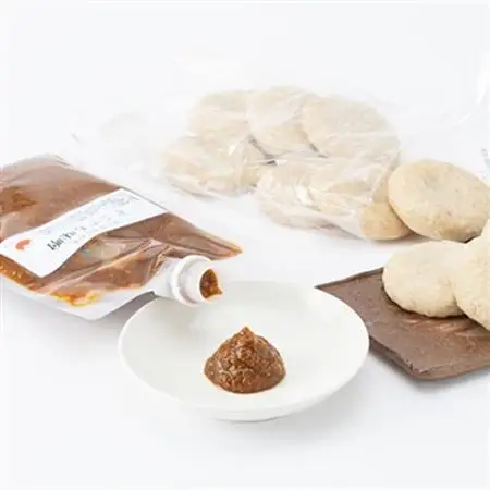 4200.健康!ファスティング食セット(パウチ味噌350g、玄米餅10個入)【1489198】