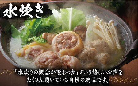 【全12回定期便】博多華味鳥 水炊き＆もつ鍋 セット 6~8人前 [VAC020]博多 福岡 鍋 鶏 水たき みずたき もつ もつ鍋