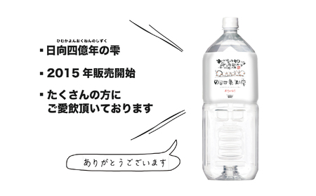 日向四億年の雫　素粒子機能水（２リットル×６本入×２箱）