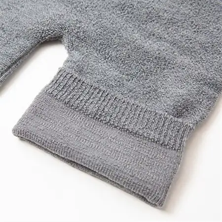 裏返し　シルクとウールの腹巻パンツ (杢ミドルグレー)1点　NSGK23-11_装飾品・工芸品  洋服   装飾品・工芸品  服飾小物 _【1446575】