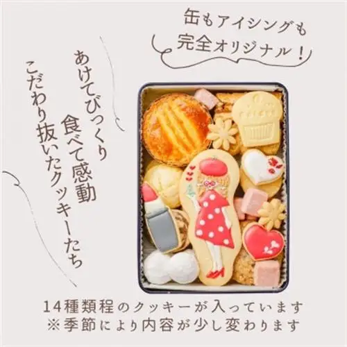 【贈答品】ちょっと大人なポルカちゃん　かわいいアイシングクッキーが入った特別なクッキー缶 #04_菓子・スイーツ クッキー  _【1377490】