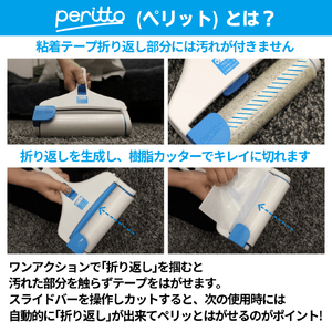A324　peritto 粘着クリーナー【粘着シート コロコロ 本体 ペリット 掃除 掃除用品 掃除ローラー 大阪 八尾市】