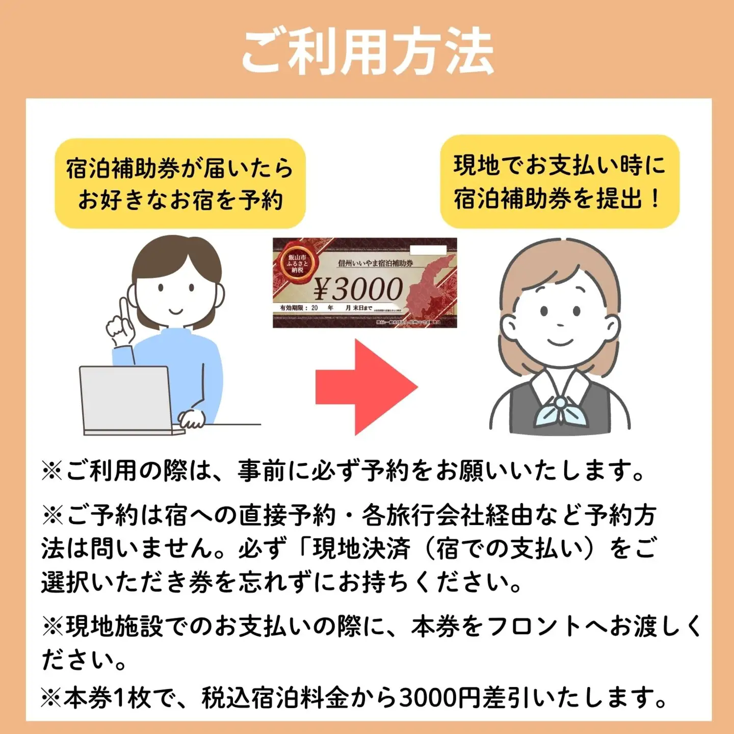 信州いいやま 宿泊補助券 18,000円分 信州飯山 宿泊補助券 T-3