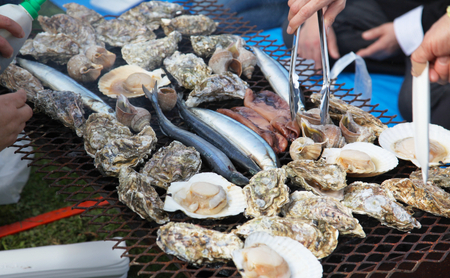 北海道 厚岸町 春の 桜 牡蠣まつり  BBQセット （4から6人程度） 
