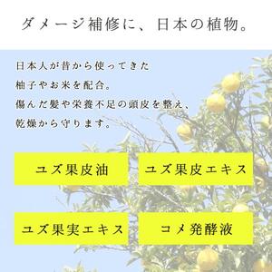 柚子とお米で感じるほのかな和　栃木の柚子　トリートメント(300ml×1本) ns047-005
