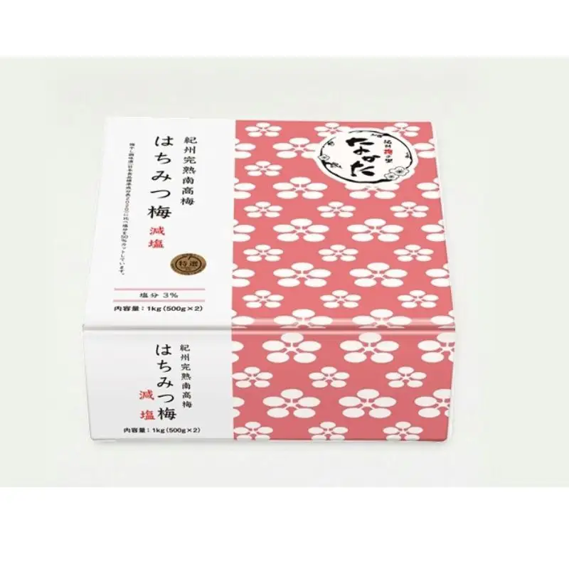【3カ月定期便】紀州南高梅 はちみつ梅 減塩（塩分3％）1kg(500g×2) / A級品 和歌山 田辺市 紀州南高梅 南高梅 梅干し 梅干 梅 はちみつ梅 減塩 塩分控えめ 【nkt021-tk】