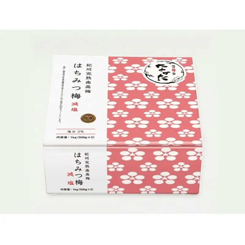 【6カ月定期便】紀州南高梅 はちみつ梅 減塩（塩分3％）1kg(500g×2) / A級品 和歌山 田辺市 紀州南高梅 南高梅 梅干し 梅干 梅 はちみつ梅 減塩 塩分控えめ 【nkt022-tk】