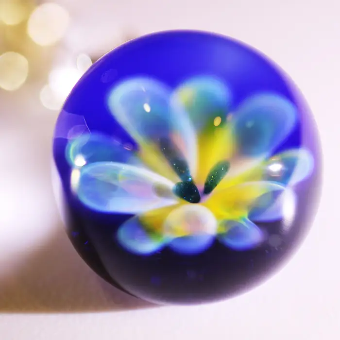 【ガラス工房アルコス】ガラス工芸体験『シルバーの花模様をガラス中に』ペアチケット１枚　[0030-0119]