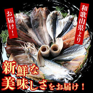 『総重量約２kg！』９種１８点盛 きのくに干物セット / 父の日 干物 お取り寄せ グルメ 冷凍 クール 低塩 開き 一夜干し みりん干し 湯浅湾 湯浅醤油 真あじ アジ 太刀魚 ほっけ ホッケ サンマ イカ 鯖 サバ 魚 海鮮 魚介 海の幸【knk248-9A】