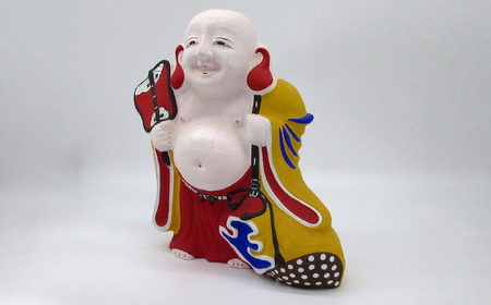 M-JJH2.【長谷寺詣で人気の土産品】出雲人形　布袋さん（大）