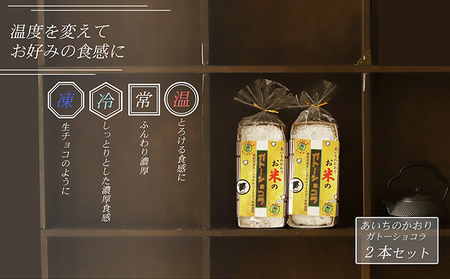 【グルテンフリー】手作りガトーショコラ（あいちのかおり米粉100％）2本詰め【離島配送不可】 