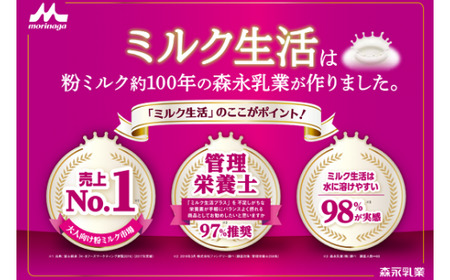 大人のための粉ミルク「ミルク生活プラス」３缶入り HAM001 | ミルク ミルク生活 粉ミルク 健康ミルク 森永ミルク 大人ミルク 森永