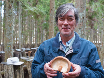 中尾さんちの乾椎茸 中 原木栽培  普通サイズ 100g 1袋 干しシイタケ / SAC中尾 椎茸屋 0787