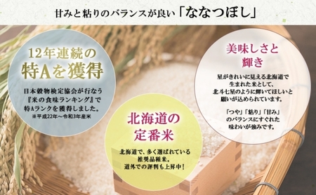 定期便 隔月3回 北海道産 ななつぼし 精米 15kg 米 特A 白米 お取り寄せ ごはん 15キロ 5kg ×3袋 道産米 ブランド米 まとめ買い お米 ようてい農業協同組合 ホクレン 送料無料 北海道 倶知安町