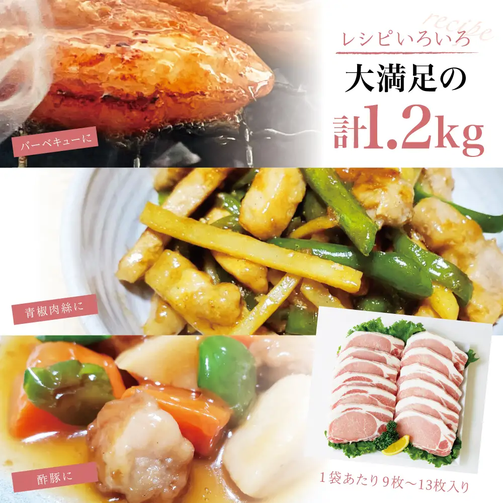 【氷感熟成豚】★数量限定★ 鹿児島県産 豚ロース とんかつ・ソテー用 計1.2kg 肉 お肉 焼肉 炒め物 とんかつ ステーキ ソテー 照焼き  おかず 惣菜 お弁当 豚肉 かごしま スライス グルメ 冷凍 スターゼン 南さつま市